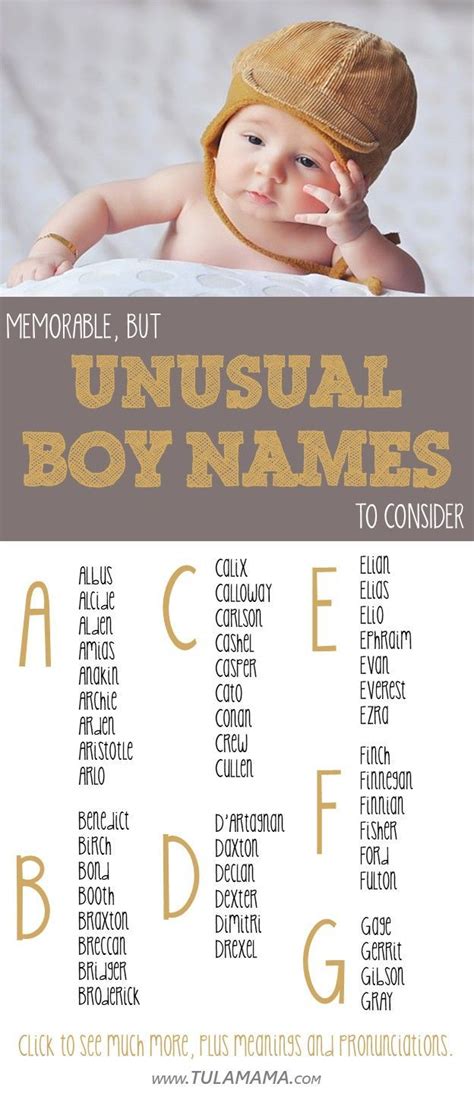 odd boys names|22 Unique Boy Names: Very Rare Baby Boy Names .